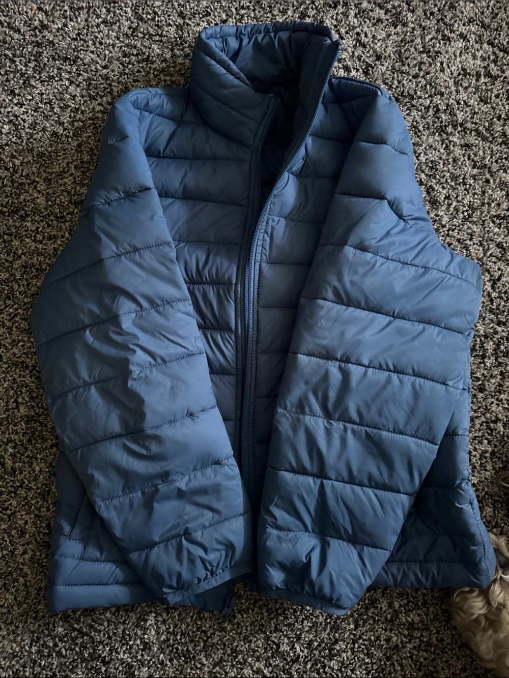 Class Club Navy Quilted Puffer Jacket